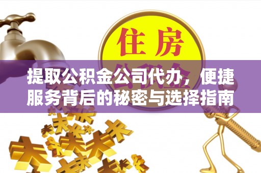 海东提取公积金公司代办，便捷服务背后的秘密与选择指南
