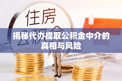海东揭秘代办提取公积金中介的真相与风险
