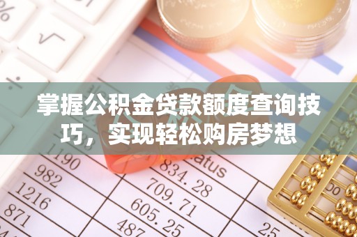 海东掌握公积金贷款额度查询技巧，实现轻松购房梦想
