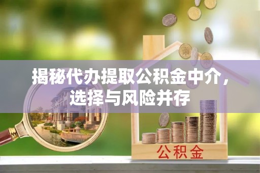 海东揭秘代办提取公积金中介，选择与风险并存