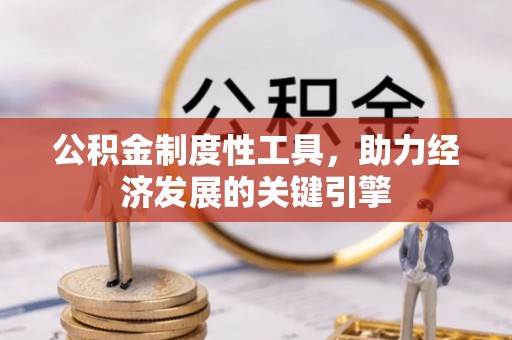 海东公积金制度性工具，助力经济发展的关键引擎