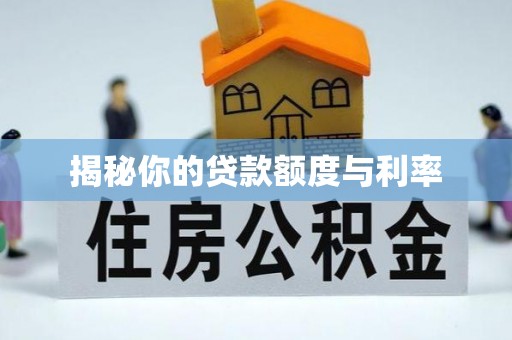 海东揭秘你的贷款额度与利率
