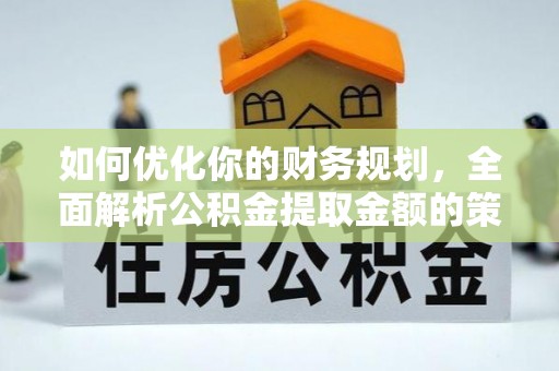 海东如何优化你的财务规划，全面解析公积金提取金额的策略与技巧
