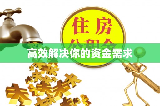 海东高效解决你的资金需求
