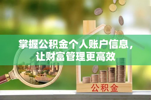 海东掌握公积金个人账户信息，让财富管理更高效