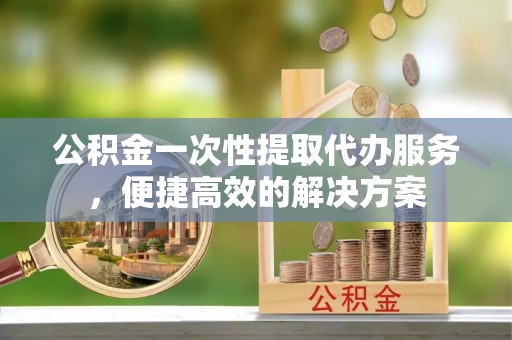 海东公积金一次性提取代办服务，便捷高效的解决方案