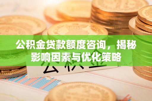 海东公积金贷款额度咨询，揭秘影响因素与优化策略