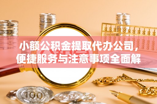 海东小额公积金提取代办公司，便捷服务与注意事项全面解析