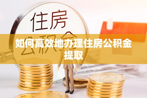 海东如何高效地办理住房公积金提取