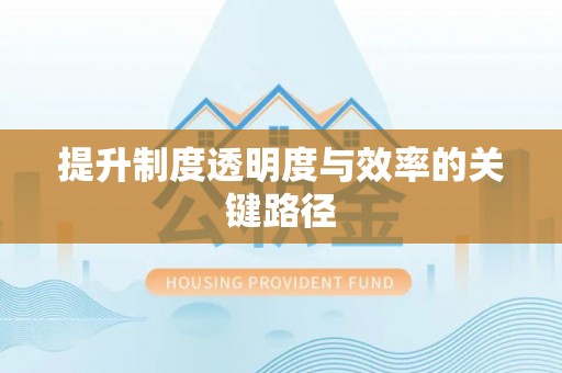 海东提升制度透明度与效率的关键路径