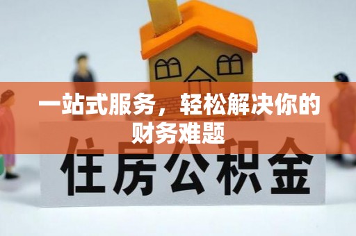 海东一站式服务，轻松解决你的财务难题