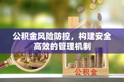 海东公积金风险防控，构建安全高效的管理机制